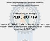 Peixe-Boi Conquista Selo FNAS